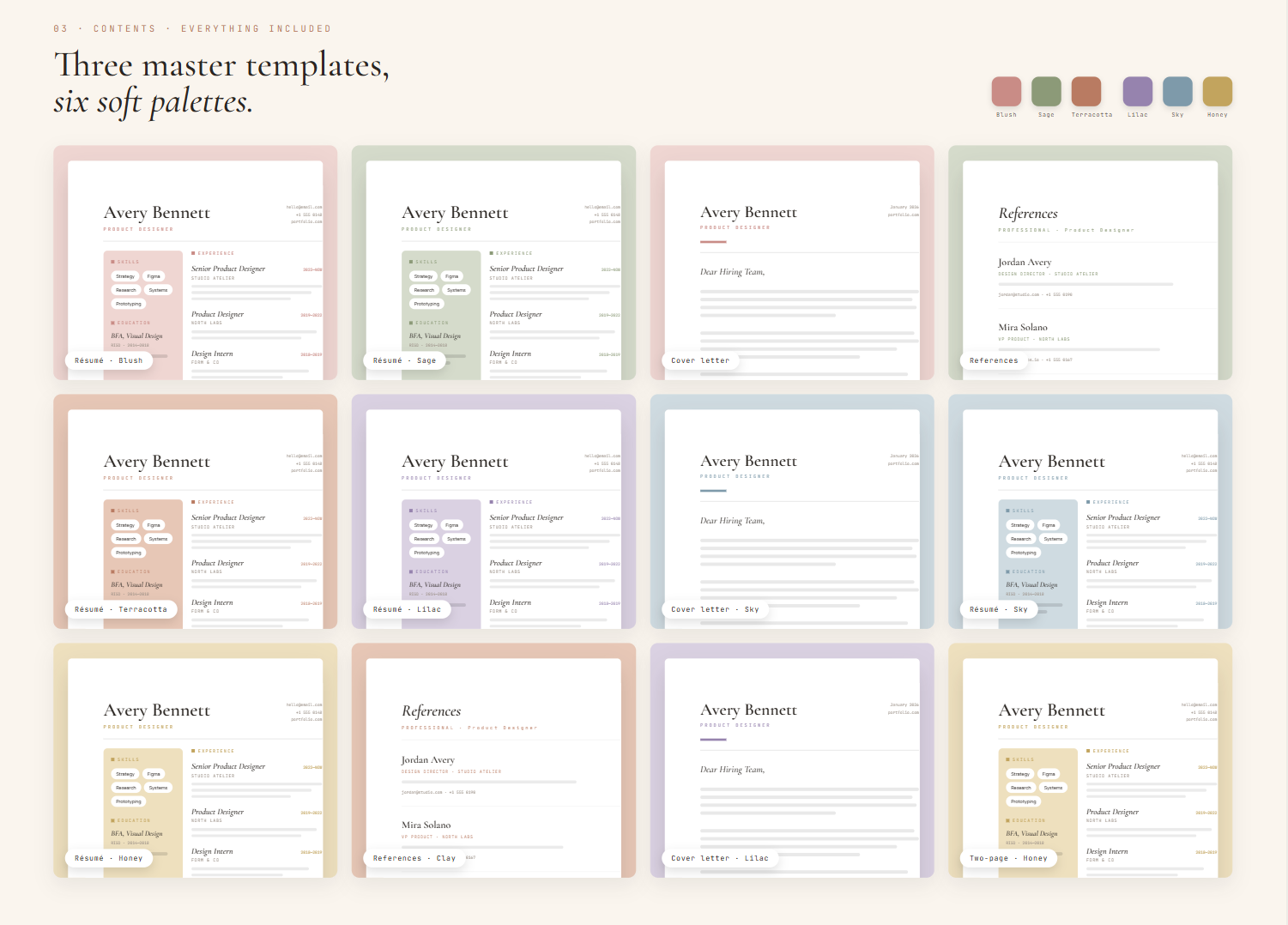 Poise Résumé Suite – features