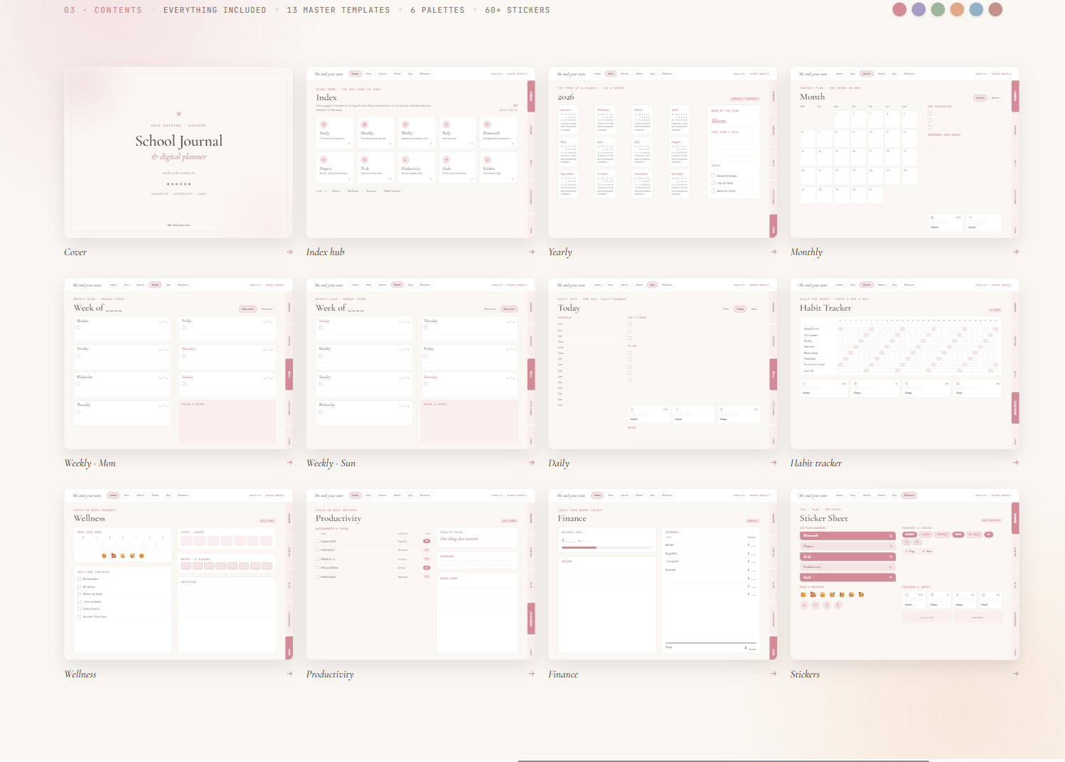 School Journal templates